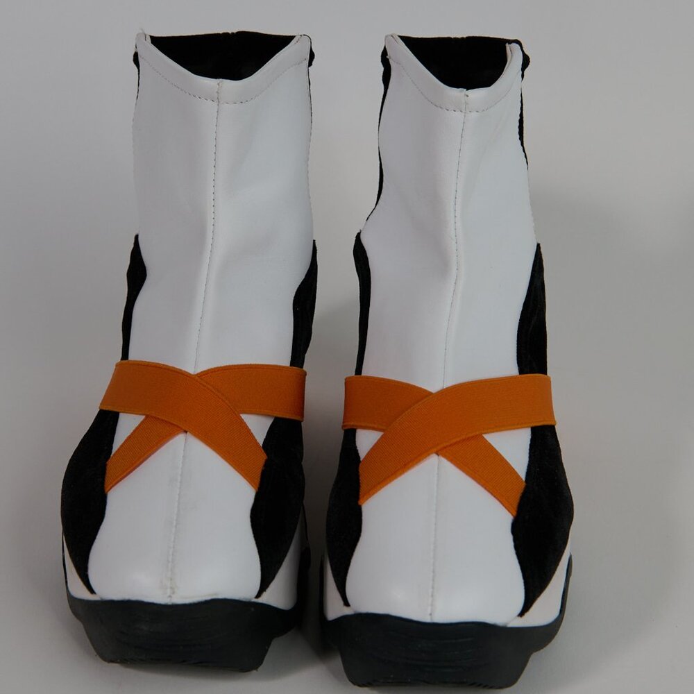 iRi - SOU Multi Orange Mid Top Sneaker -  Leather and velvet  - NWOT - Size 40